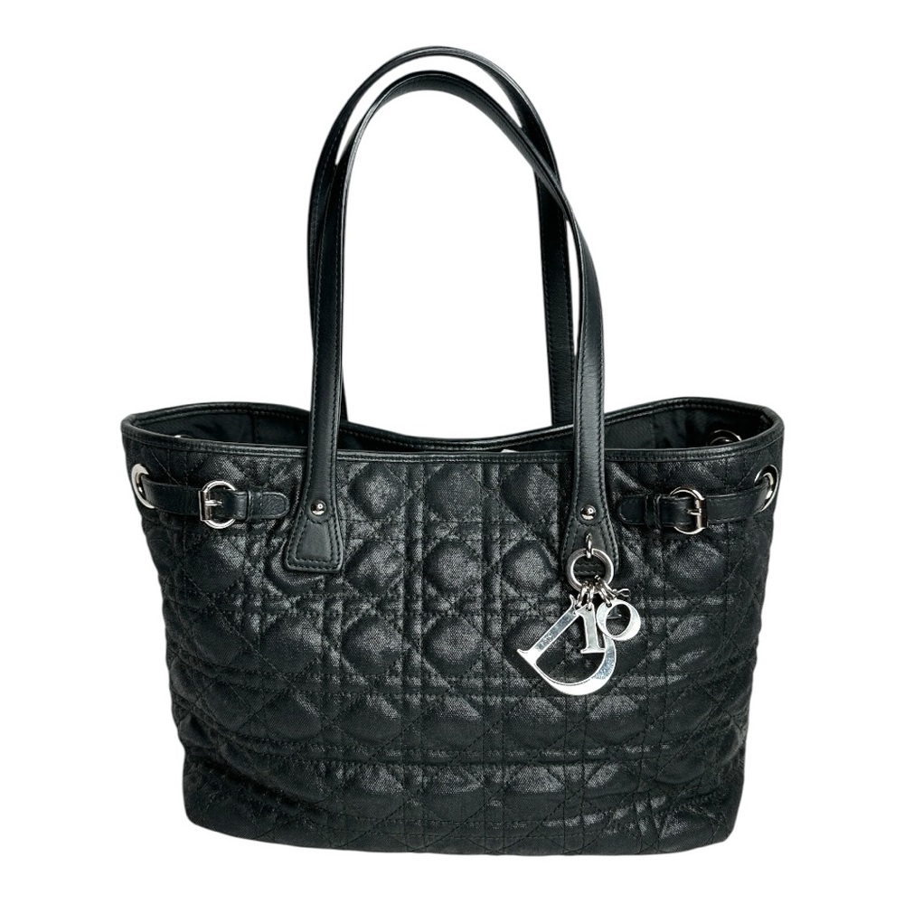 CHRISTIAN DIOR Coated Canvas PANAREA Tote Black ~EUC - Picture 16 of 16